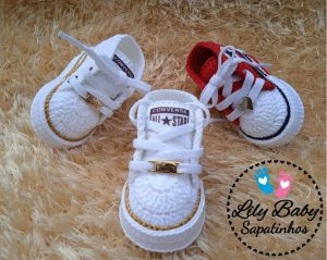 Bebek Converse Patik Yapımı - Resim 2