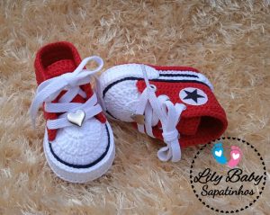 Bebek Converse Patik Yapımı - Resim 4