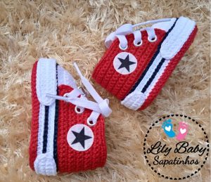 Bebek Converse Patik Yapımı - Resim 5
