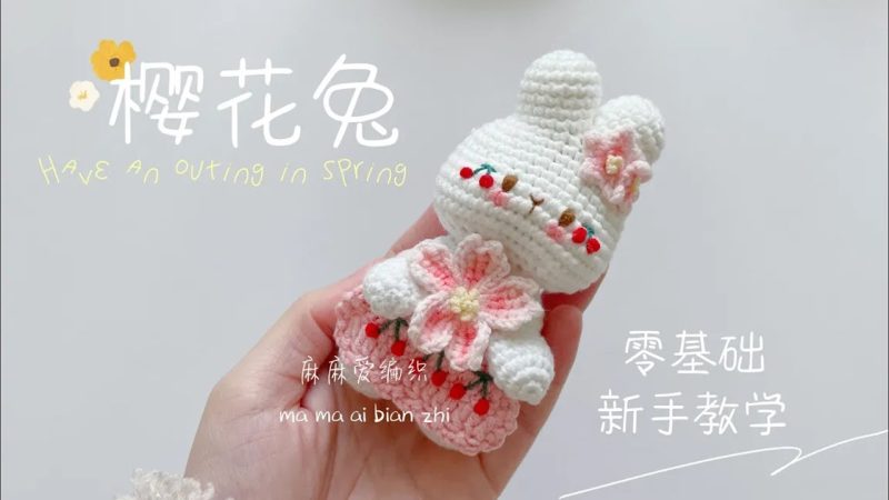 Amigurumi Kiraz Çiçeği Tavşan Yapılışı