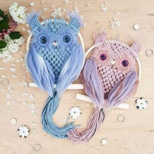Makrome Baykuş Modelleri ve Yapılışı - Resim 19