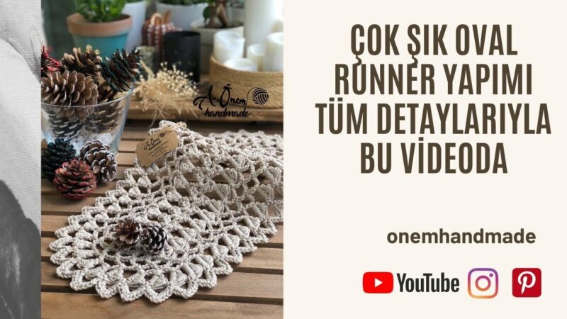 Oval Örgü Runner Yapılışı