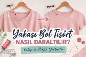 Yakası Bol Tişört Nasıl Daraltılır? 1