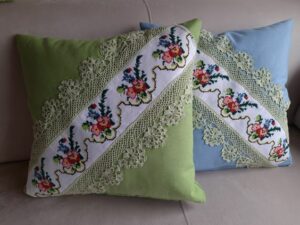Eski Kanaviçe ve Dantelleri Değerlendirme - Resim 42