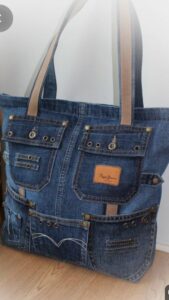 Eski Kot Pantolondan Yeni Çanta Modelleri - Kot Pantolondan Çanta Modelleri 52