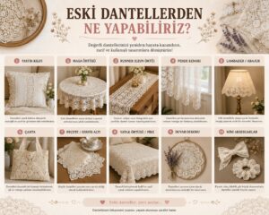 Eski Kanaviçe ve Dantelleri Değerlendirme 89