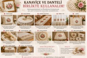 Eski Kanaviçe ve Dantelleri Değerlendirme 92