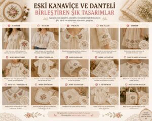 Eski Kanaviçe ve Dantelleri Değerlendirme 94