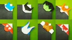 8 Farklı Modelde Origami Kitap Ayracı Yapımı
