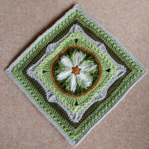 Çiçek Mandala Kare Motif Yapılışı - Resim 10