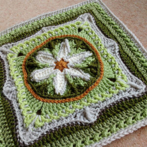 Çiçek Mandala Kare Motif Yapılışı - Resim 11