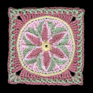 Çiçek Mandala Kare Motif Yapılışı 16