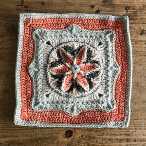 Çiçek Mandala Kare Motif Yapılışı - Resim 7