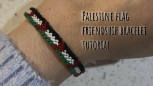 Filistin Bayrağı Dostluk Bilekliği Yapımı