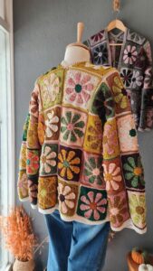 Retro Papatya Kare Motif Yapılışı 14