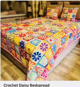 Retro Papatya Kare Motif Yapılışı 18