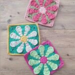 Retro Papatya Kare Motif Yapılışı 15