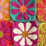 Retro Papatya Kare Motif Yapılışı 22