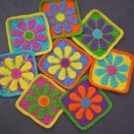 Retro Papatya Kare Motif Yapılışı 26