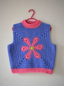 Retro Papatya Kare Motif Yapılışı 33