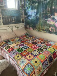 Retro Papatya Kare Motif Yapılışı 28