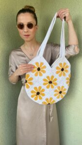 Retro Papatya Kare Motif Yapılışı 36