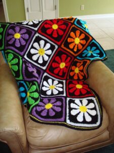 Retro Papatya Kare Motif Yapılışı - Resim 5