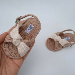 Bebek Örgü Sandalet Yapımı 5
