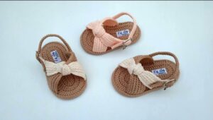 Bebek Örgü Sandalet Yapımı