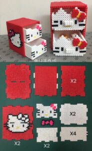 Hama Boncuktan Hello Kitty Düzenleyici Yapımı 13