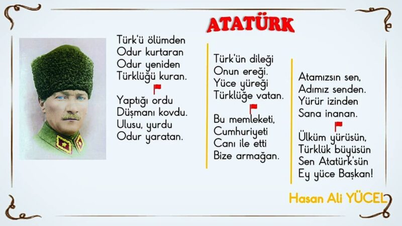10 Kasım Atatürk Şiirleri 3