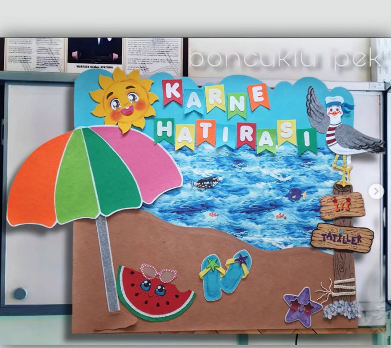 15 Tatil Karne Panosu Fikirleri 41