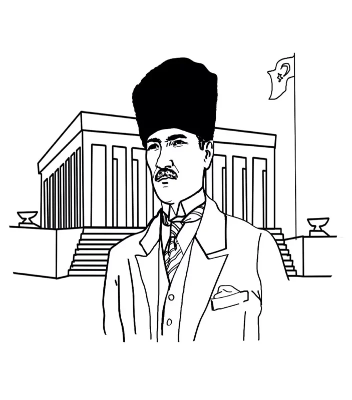 Anıtkabir Boyama Sayfaları 6