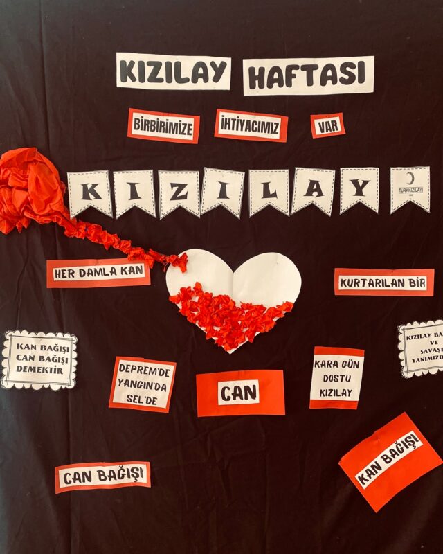 Kızılay Haftası Pano Çalışmaları 16