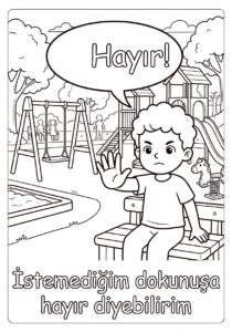 Mahremiyet Eğitimi Boyama