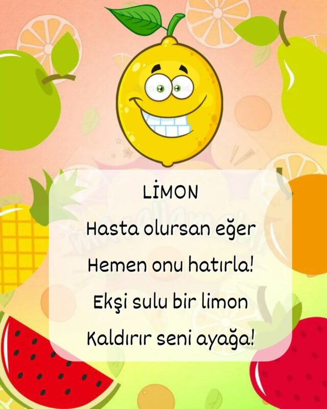 Okul Öncesi Tekerlemeler 12