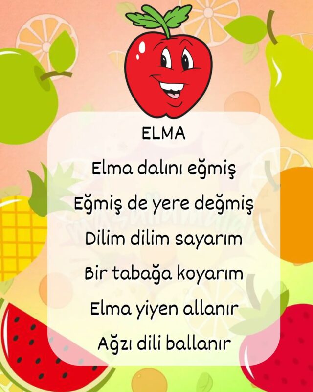 Okul Öncesi Tekerlemeler 5