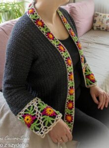 Üçgen Motifli Hırka, Kazak Modeli - Resim 17