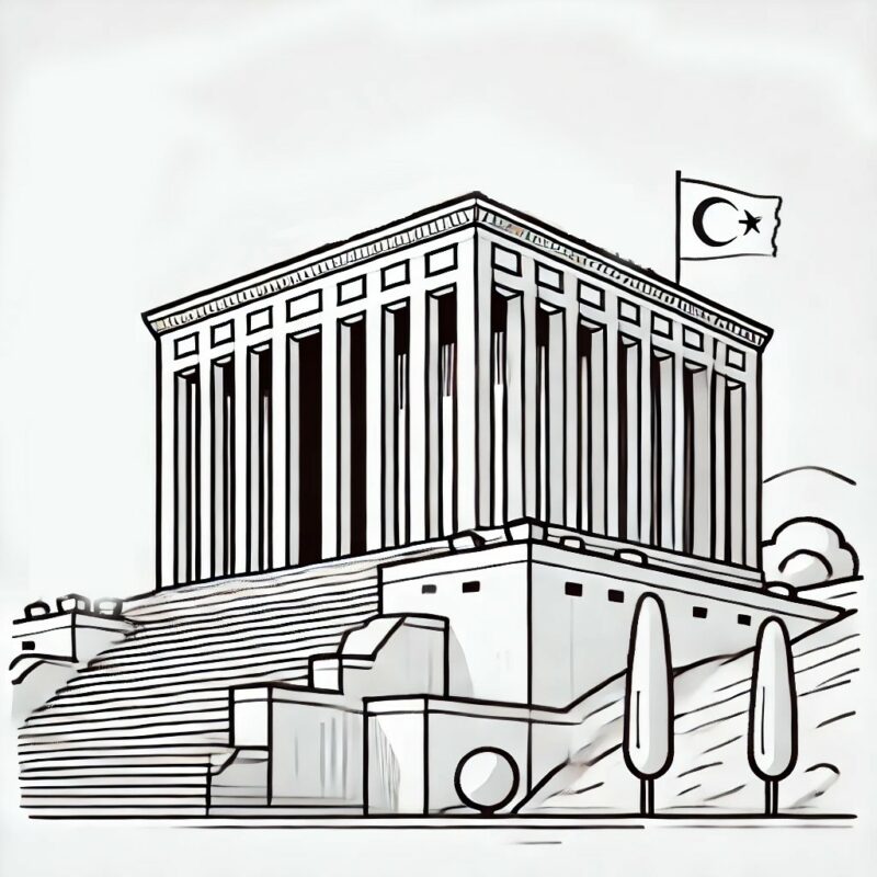 Anıtkabir Boyama Sayfaları 14