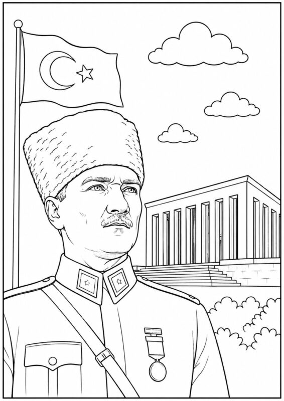 Anıtkabir Boyama Sayfaları 16