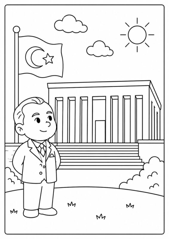 Anıtkabir Boyama Sayfaları 17
