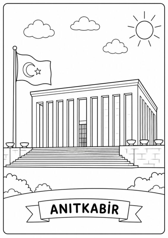 Anıtkabir Boyama Sayfaları 18