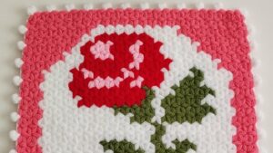 Güllü Kare Lif Yapılışı 1