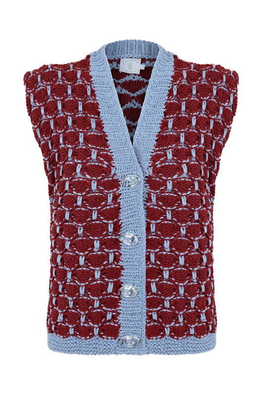 Örgü Yelek Hırka Modelleri ve Yapışları 11