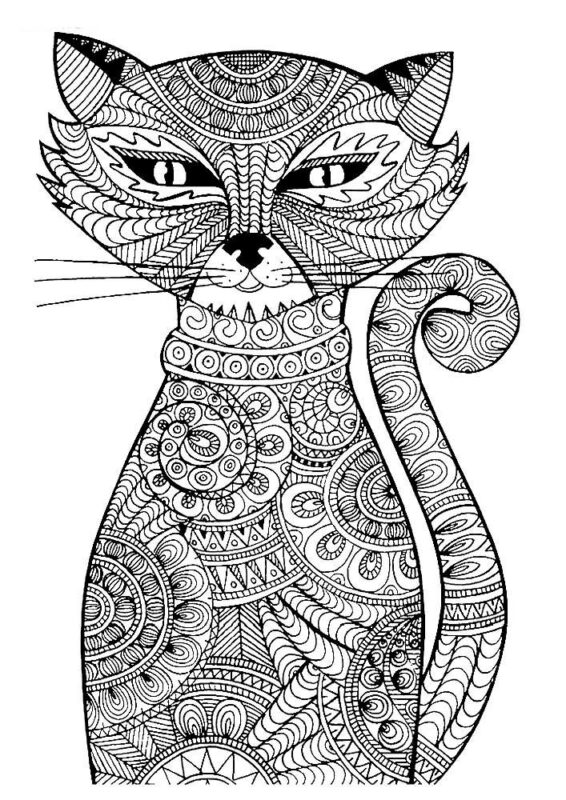 Büyükler İçin Boyama Sayfası Örnekleri 60