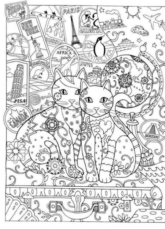 Büyükler İçin Boyama Sayfası Örnekleri 7