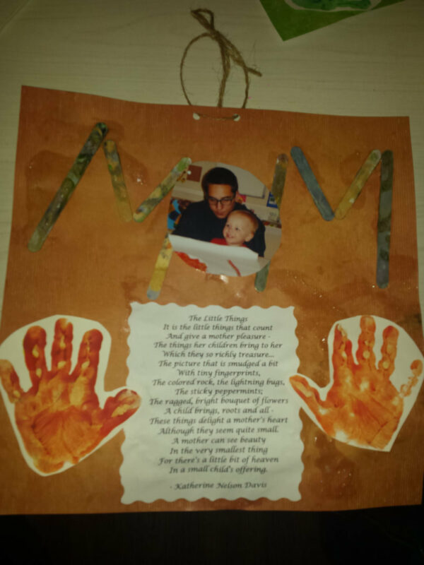 Anneler Günü Hediyesi El Yapımı Okul Öncesi 21