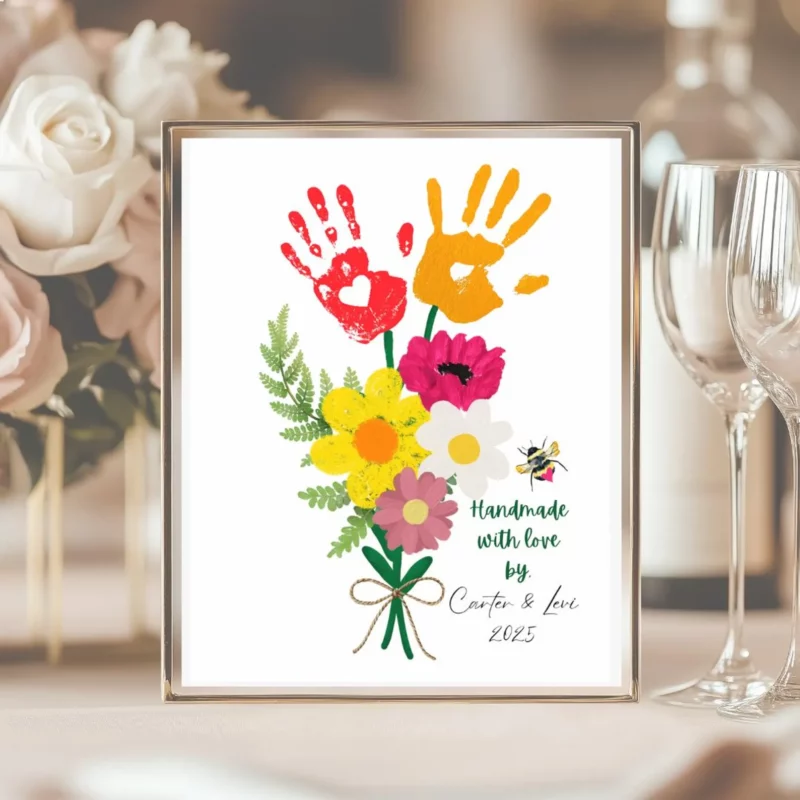 Anneler Günü Hediyesi El Yapımı Okul Öncesi 46