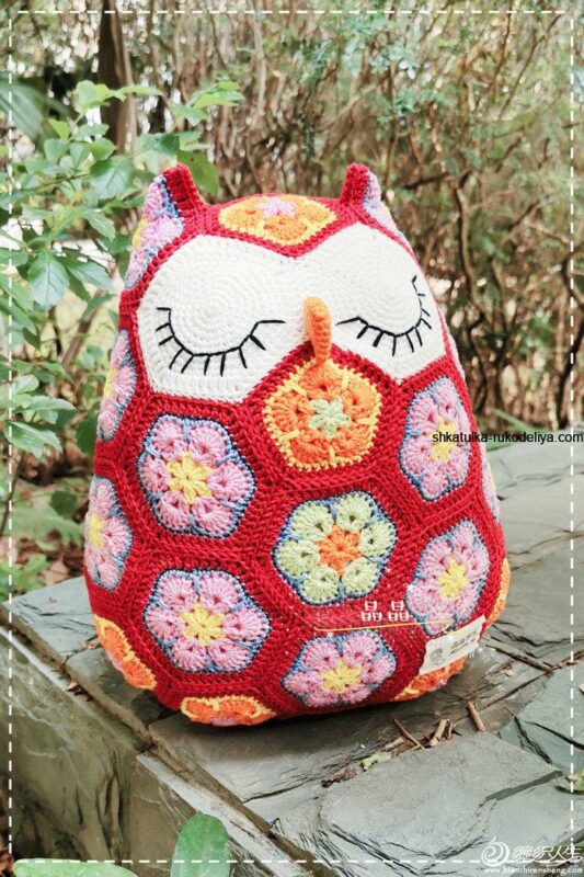 Motifli Baykuş Yastık Yapılışı 10