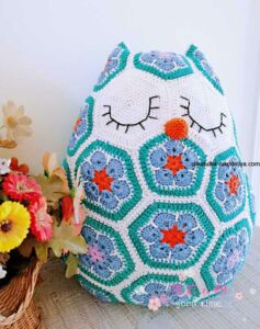 Motifli Baykuş Yastık Yapılışı 1